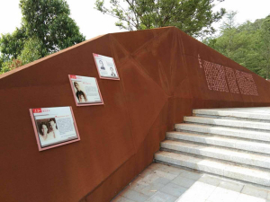 唐河耐候钢挡土墙